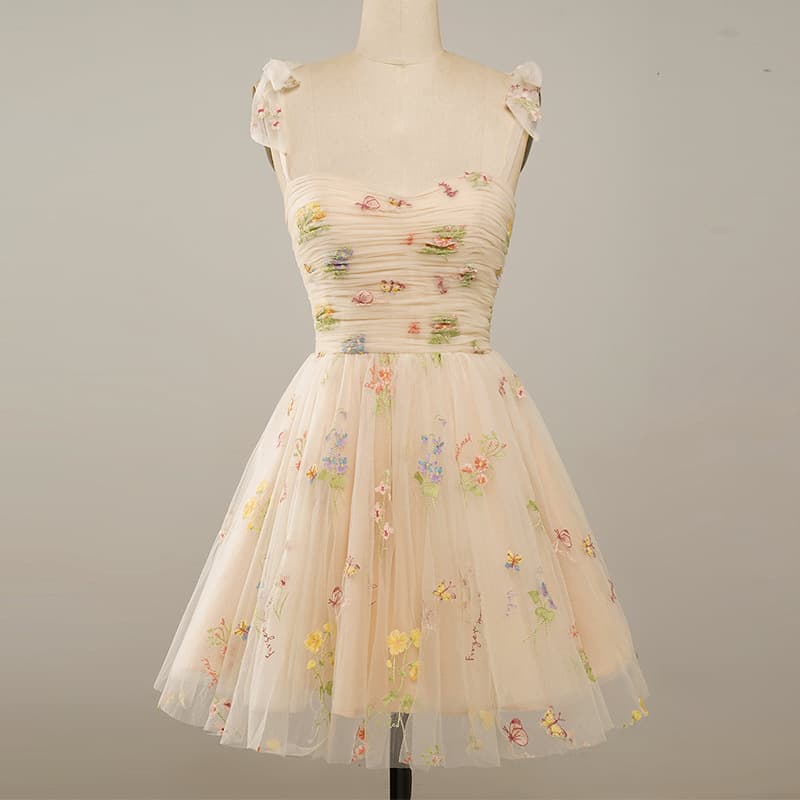 カラードレス カラードレス 花園の妖精ロングドレス