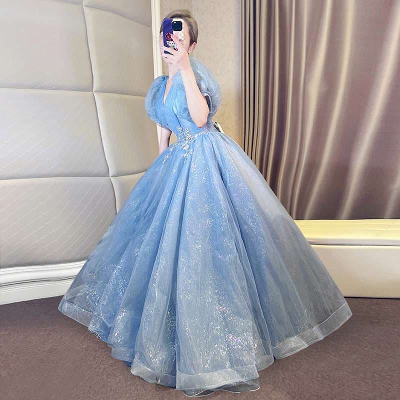 カラードレス きらめき姫系チュールドレス