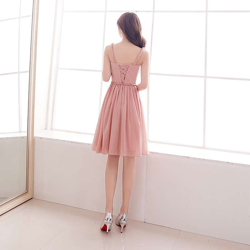 カラードレス 優美な姫風レースアップギャザードレス