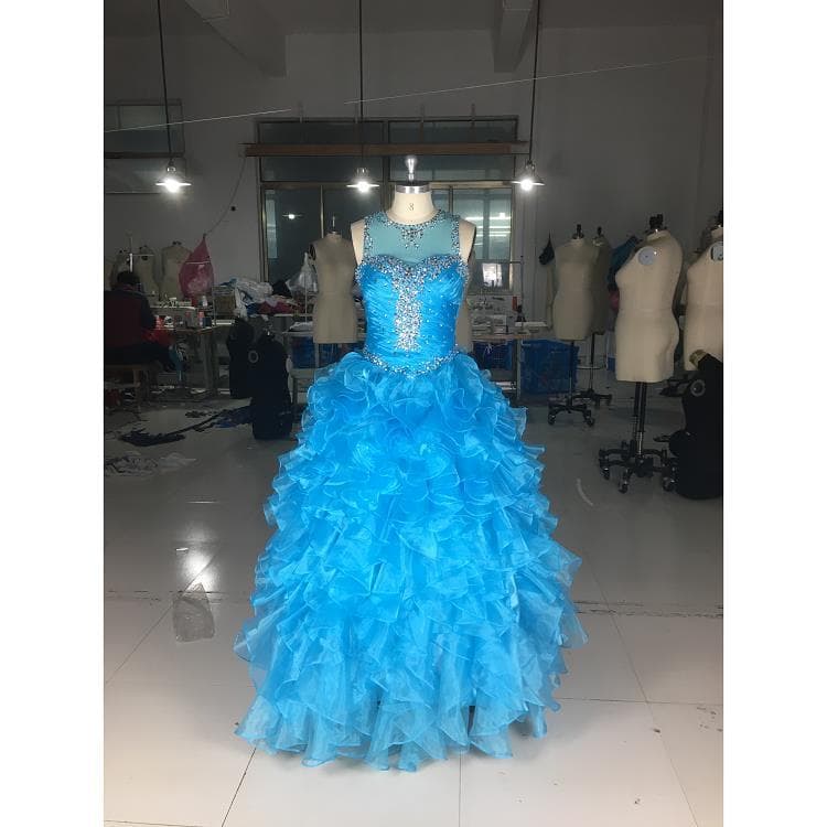 カラードレス きらめきティアードドレス