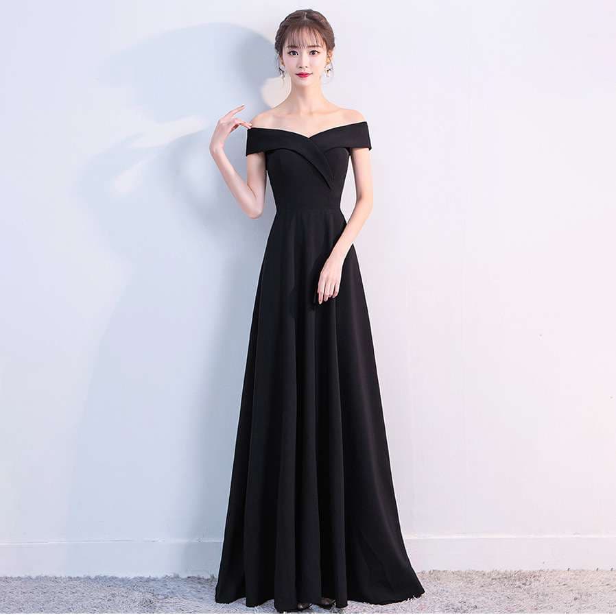 カラードレス オフショルダー プリンセス ドレス