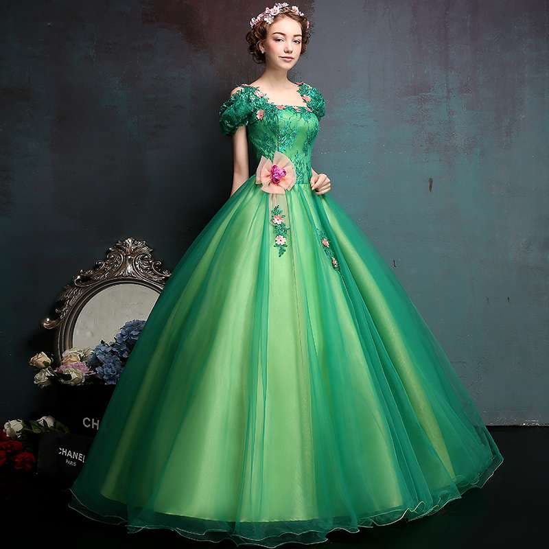 カラードレス 妖精の花冠プリンセスドレス