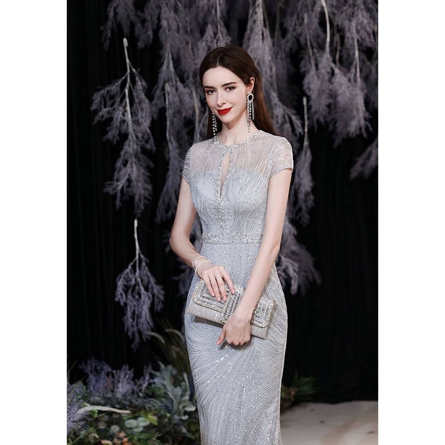 カラードレス キラめきマーメイドスパンコールドレス