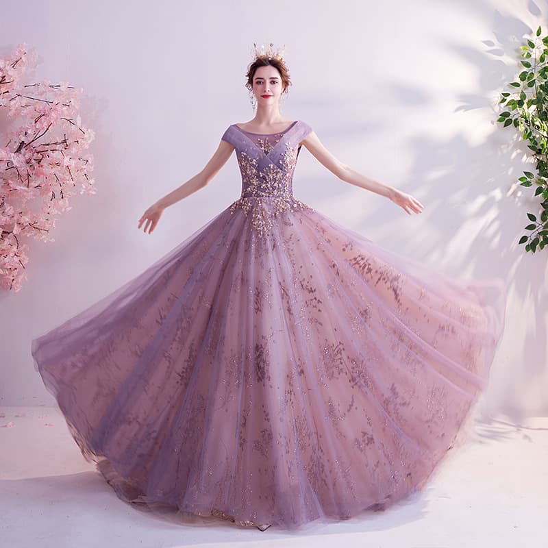 カラードレス キラめき舞う優雅なチュールドレス