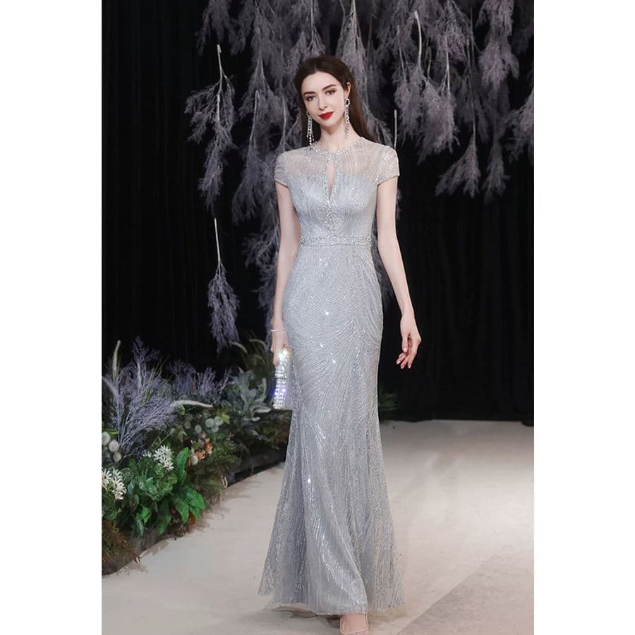 カラードレス キラめきマーメイドスパンコールドレス