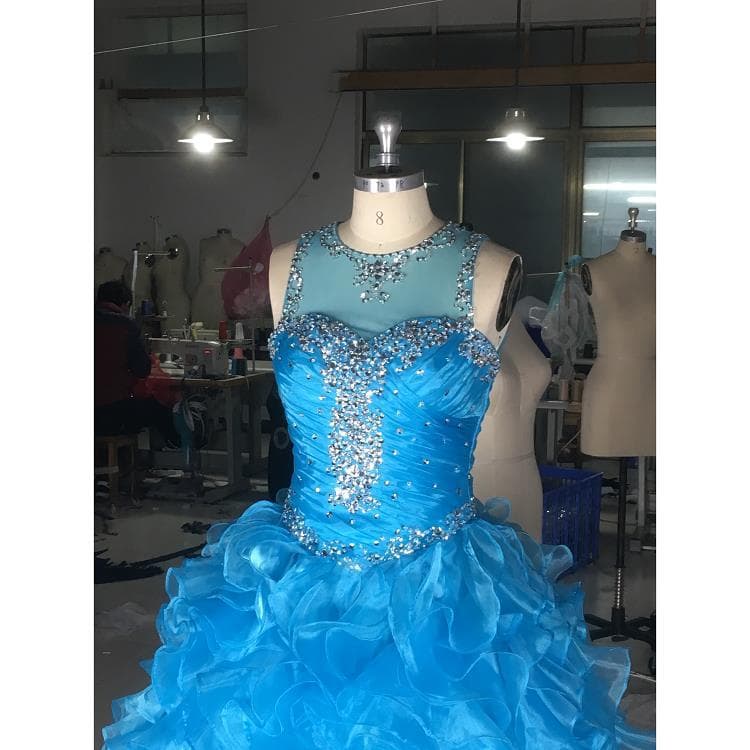 カラードレス きらめきティアードドレス