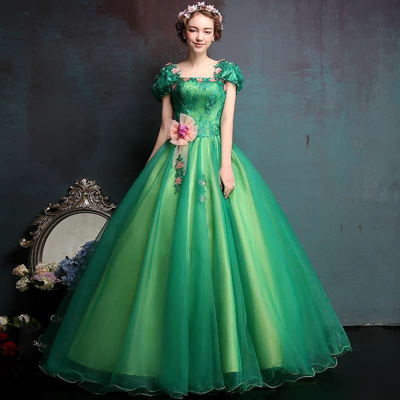 カラードレス 妖精の花冠プリンセスドレス