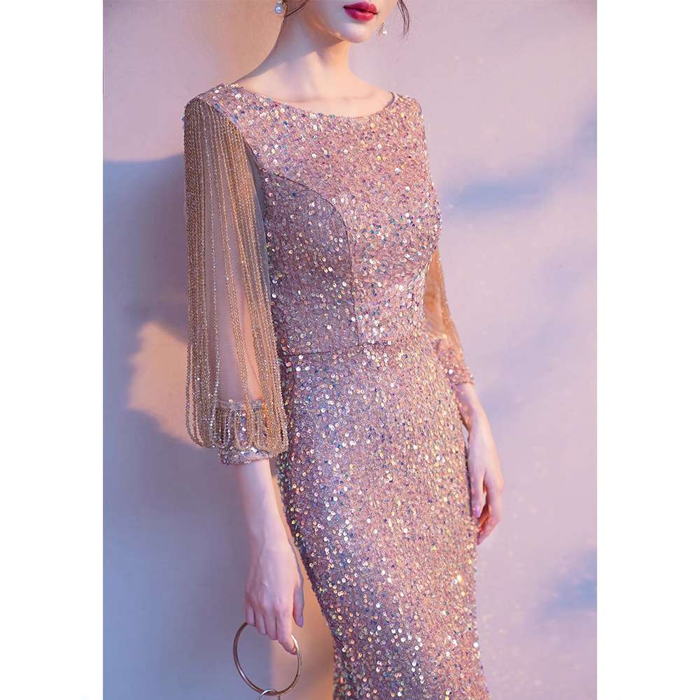 カラードレス きらめき舞う優美なマーメイドライン