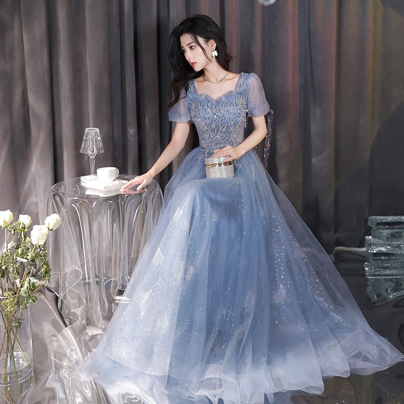 カラードレス キラめき星空チュールドレス