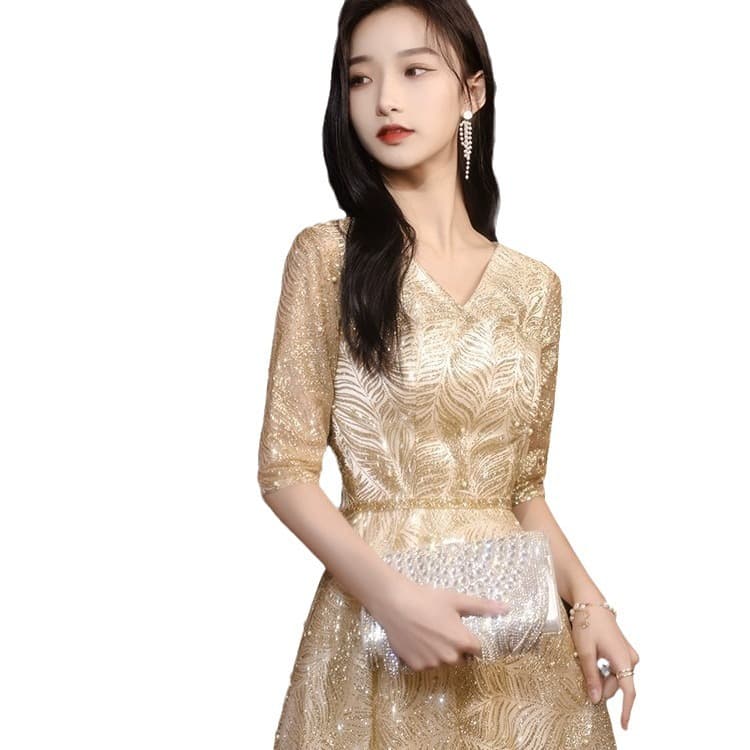 カラードレス 華麗なる煌めき レースドレス