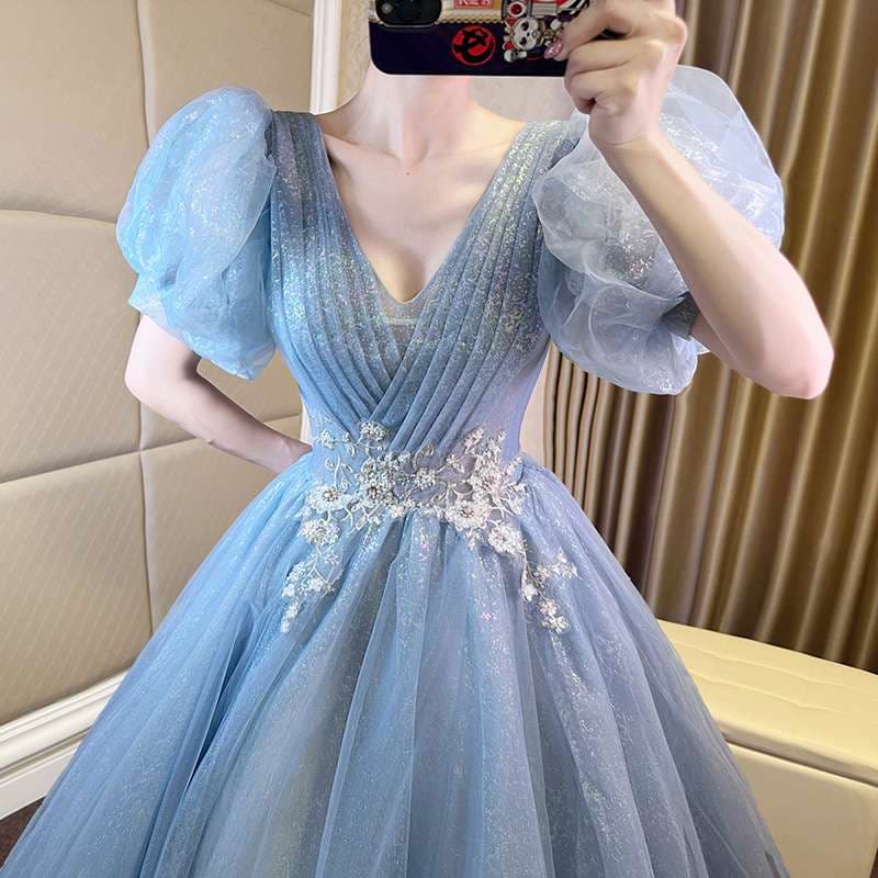 カラードレス きらめき姫系チュールドレス