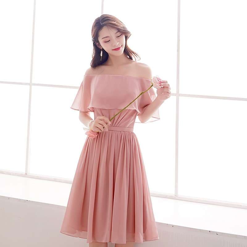 カラードレス 優美な姫風レースアップギャザードレス