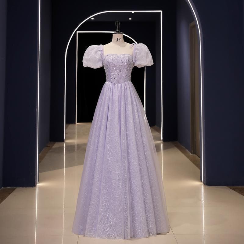 カラードレス キラめき舞踏会ふんわり姫袖ドレス