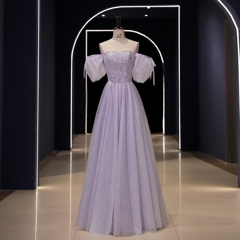 カラードレス キラめき舞踏会ふんわり姫袖ドレス