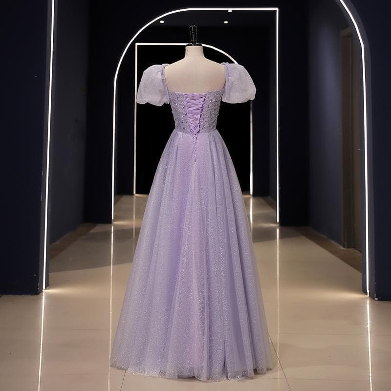 カラードレス キラめき舞踏会ふんわり姫袖ドレス