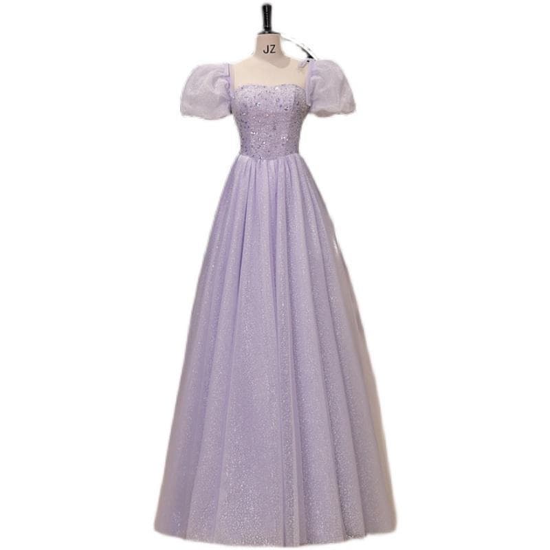 カラードレス キラめき舞踏会ふんわり姫袖ドレス