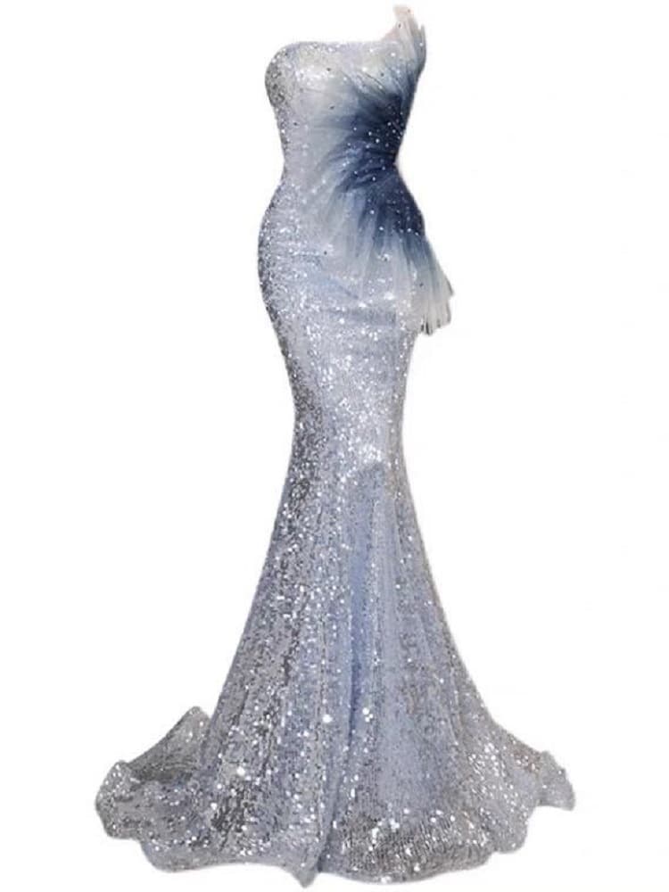 カラードレス 煌めき舞う優美なマーメイドドレス