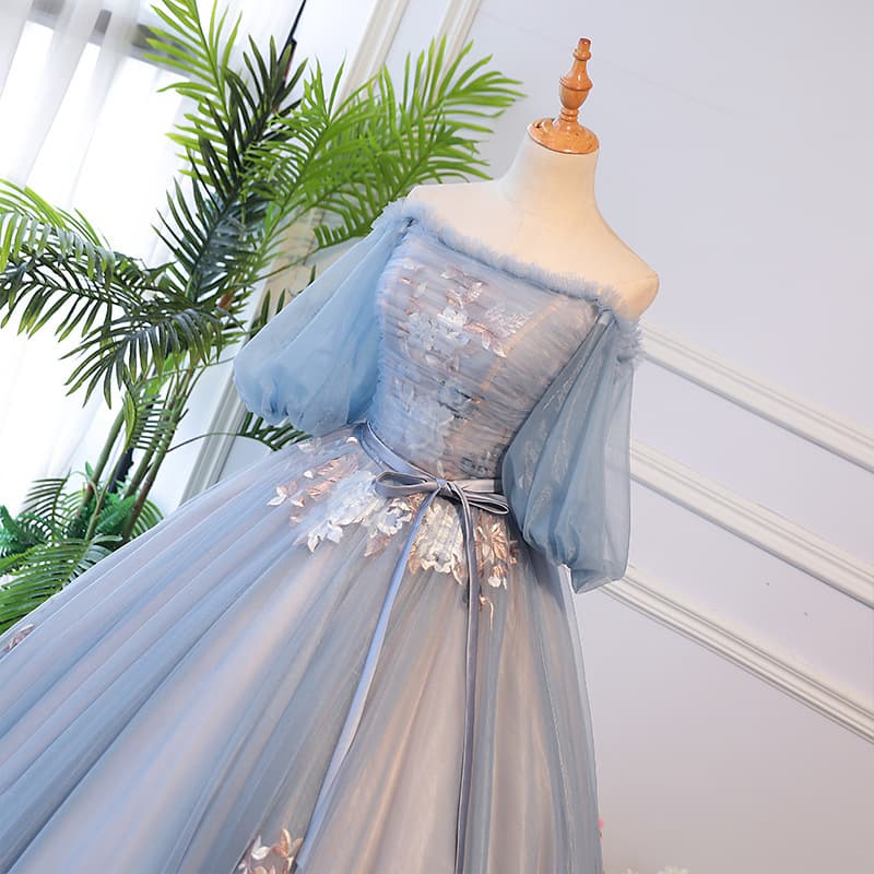 カラードレス 妖精の花園チュールウエディングドレス