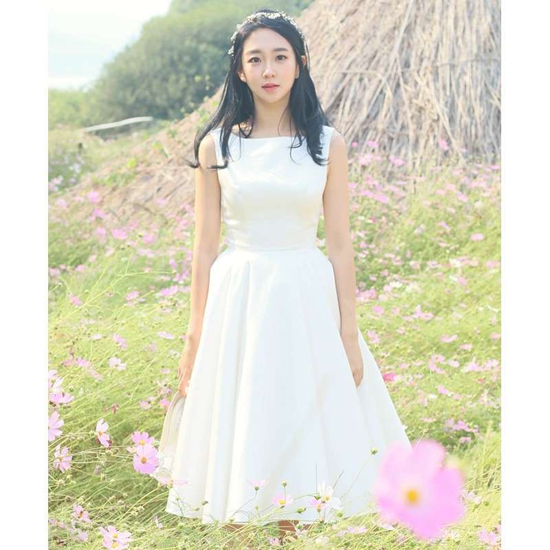 カラードレス シンプル優美な姫様ドレス