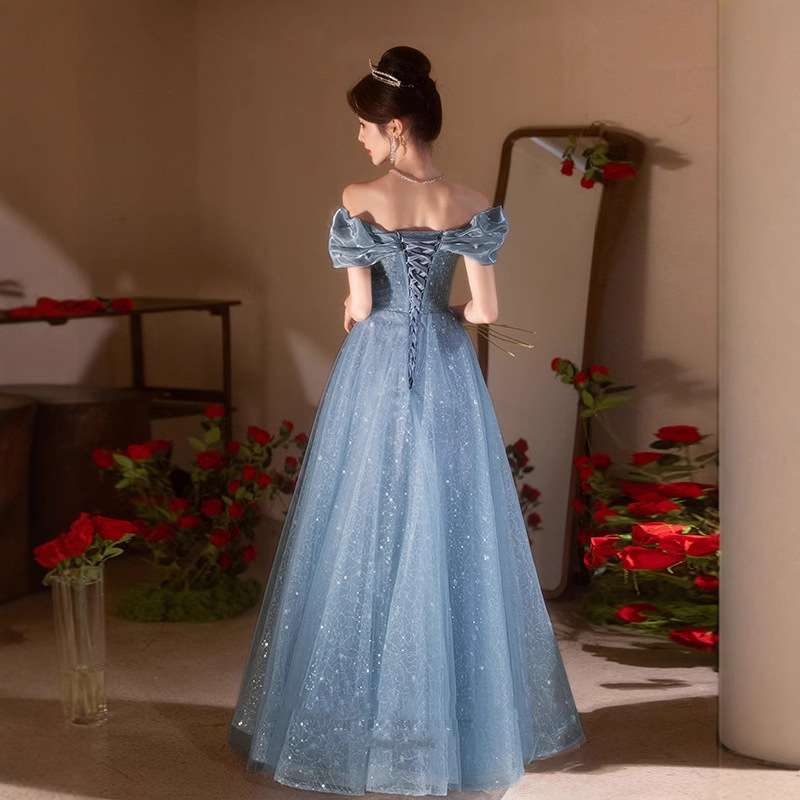 カラードレス きらめき姫巻きレースドレス