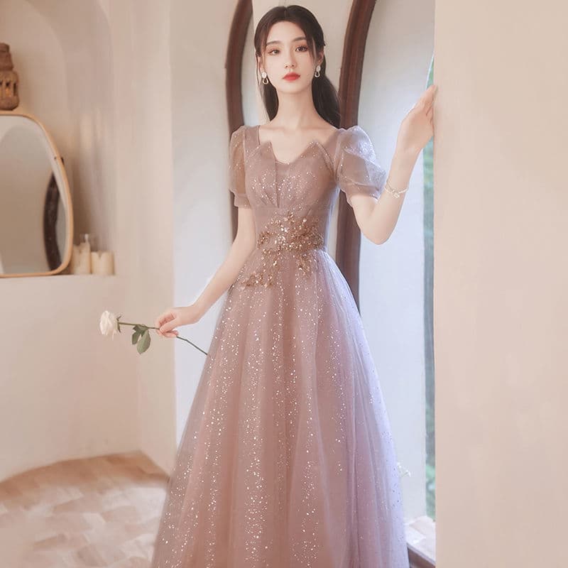 カラードレス きらめく妖精のチュールドレス